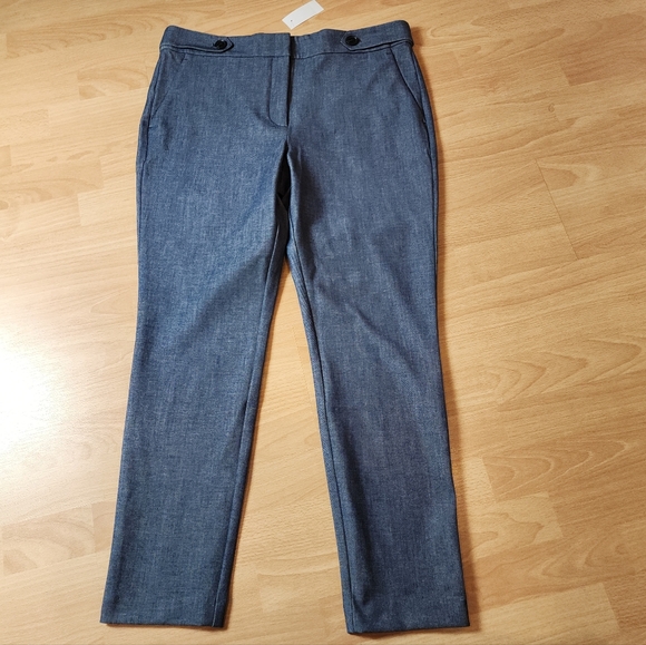 NWT Ann Taylor Loft The Skinny Blue Thick Pants Women's Size 12 - Picture 7 of 13
